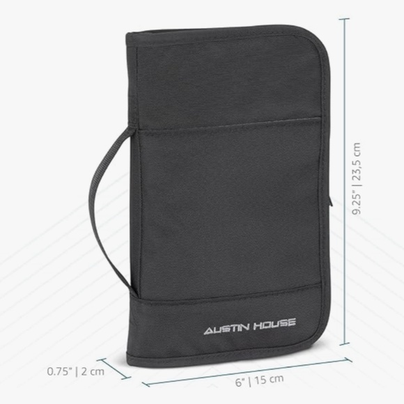 Austin House Family Travel Organizer Wallet RFID Black - Picture 4 of 8